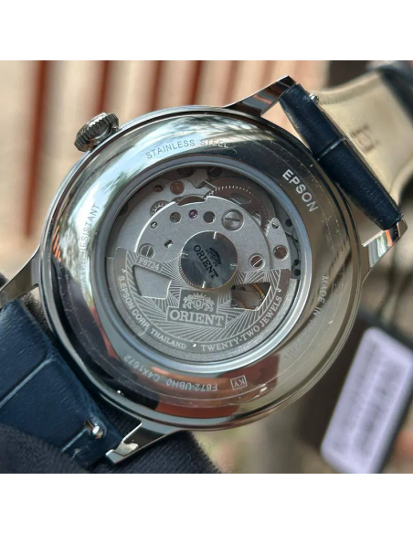 automático hombre Orient Bambino Blue Sunburst RA-AC0024L 40,5mm 30m WR