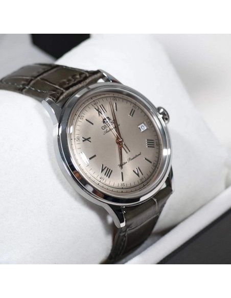 automático hombre Orient Bambino Grey Sunburst   RA-AC0025N 40,5mm 30m