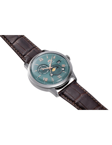 automático hombre Orient Bambino Sun & Moon RA-AK0805E 41,5mm