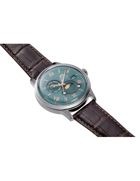 automático hombre Orient Bambino Sun & Moon RA-AK0805E 41,5mm