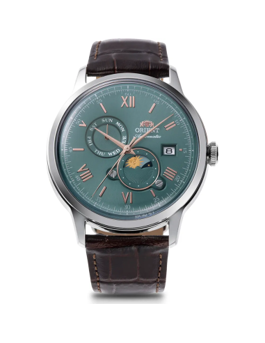 automático hombre Orient Bambino Sun & Moon RA-AK0805E 41,5mm
