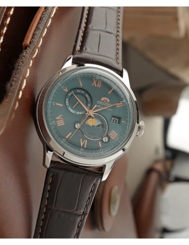 automático hombre Orient Bambino Sun & Moon RA-AK0805E 41,5mm