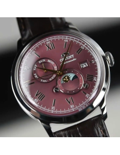 automático hombre Orient Bambino Sun & Moon RA-AK0807R  41,5mm hand-hacking 2