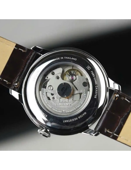 automático hombre Orient Bambino Sun & Moon RA-AK0807R  41,5mm hand-hacking