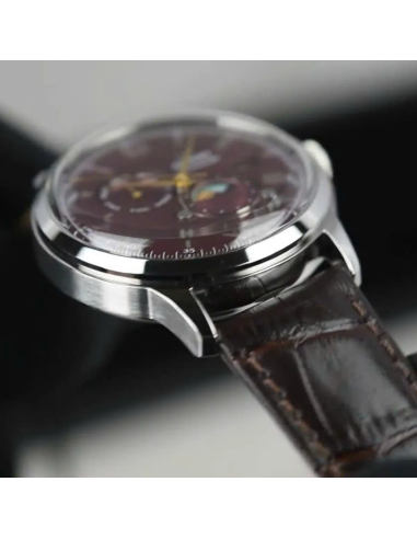 automático hombre Orient Bambino Sun & Moon RA-AK0807R  41,5mm hand-hacking
