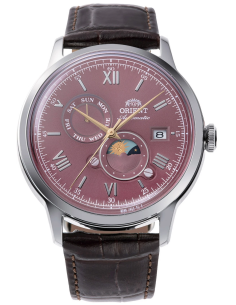automático hombre Orient Bambino Sun & Moon RA-AK0807R  41,5mm hand-hacking