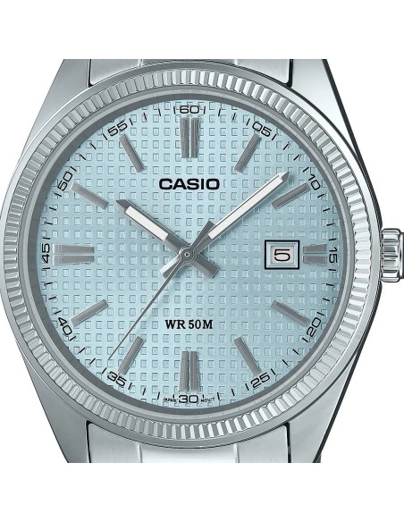 reloj unisex clásico Casio MTP-1302PEC-2A 44.2 × 38.5 × 9.2 mm 50m WR  correa de acero