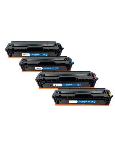 pack 4 toner Compatibles HP W2190X / W2191X / W2192X / W2193X / 219X - CON CHIP Color LaserJet Pro 3202 / MFP 3302
