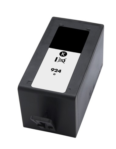 tinta Compatible HP 924e XL / 924 Negro Cartucho de Tinta 4K0V0NE para HP OfficeJet 8120 / 8120e / 8122e / 8123 / 8124e / 8125e