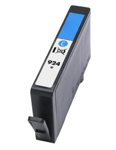 tinta Compatible HP 924e XL / 924 Cyan Cartucho de Tinta 4K0U7NE para HP OfficeJet 8120 / 8120e / 8122e / 8123 / 8124e / 8125e /