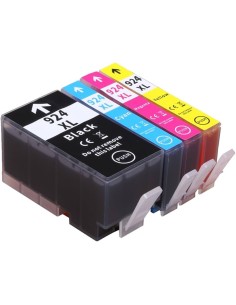 pack 4 tintas HP 924e XL / 924 OfficeJet 8120 / 8120e / 8122e / 8123 / 8124e / 8125e