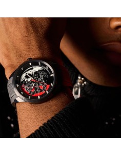 solar hombre Citizen Star Wars Death Star Vader’s Shadow AW1606-06W 45mm 100m WR 2