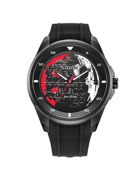 solar hombre Citizen Star Wars Death Star Vader’s Shadow AW1606-06W 45mm 100m WR