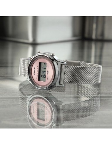 copy of Reloj Casio mujer mini Collection LA700WE-4A correa de acero inoxidable 30.8 × 26.3 × 7.9 mm