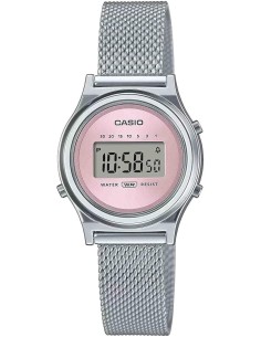 Reloj Casio mujer mini Collection LA700WEM-4A correa de acero inoxidable 30.8 × 26.3 × 7.9 mm