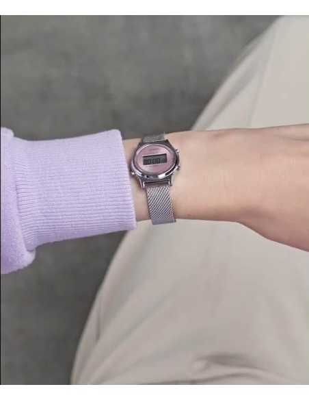 copy of Reloj Casio mujer mini Collection LA700WE-4A correa de acero inoxidable 30.8 × 26.3 × 7.9 mm