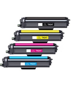 Lot 4 toner pour Brother TN-247 / TN-243 DCP-L3510 DCP-L3550 HL-L3210 avec puce