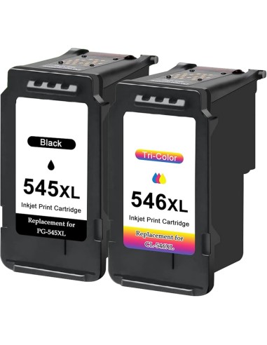CANON PG-545XL NEGRO tinta compatible ALTA CAPACIDAD 8286B001 (muestra nivel tinta)