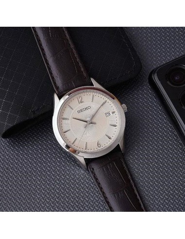 Reloj hombre cuarzo Seiko Discover More SUR421P1 39.4mm – Zafiro, 100 m, correa de piel