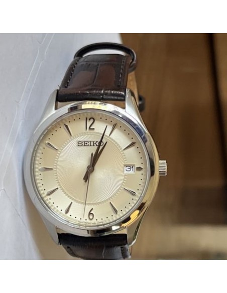 Reloj hombre cuarzo Seiko Discover More SUR421P1 39.4mm – Zafiro, 100 m, correa de piel