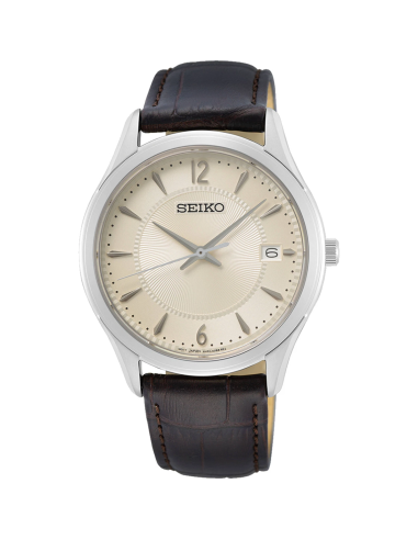 Reloj hombre cuarzo Seiko Discover More SUR421P1 39.4mm – Zafiro, 100 m, correa de piel