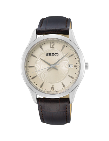 Reloj hombre cuarzo Seiko Discover More SUR421P1 39.4mm – Zafiro, 100 m, correa de piel