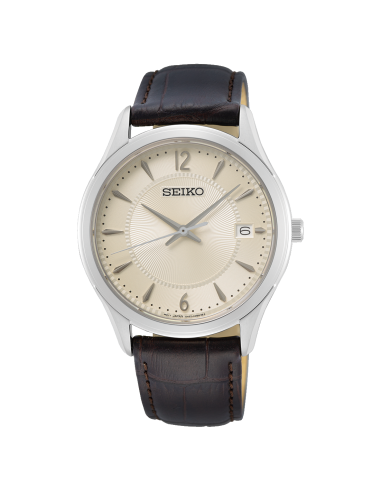 Reloj hombre cuarzo Seiko Discover More SUR421P1 39.4mm – Zafiro, 100 m, correa de piel