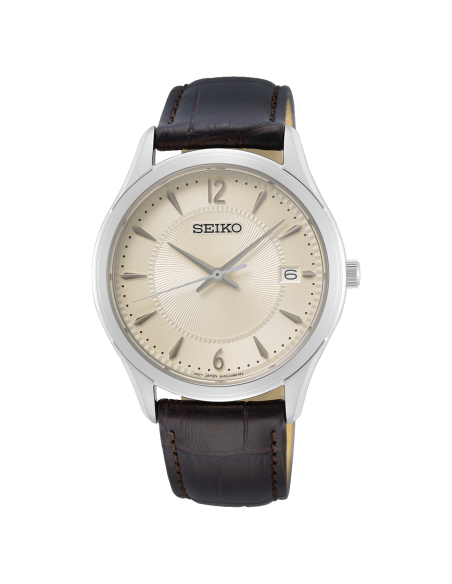 Reloj hombre cuarzo Seiko Discover More SUR421P1 39.4mm – Zafiro, 100 m, correa de piel