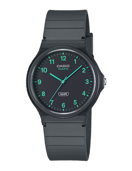 Reloj analógico unisex Casio MQ-24B-8B 38.8 × 34.9 × 7.8 mm correa de silicona