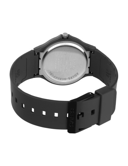 Reloj analógico unisex Casio MQ-24B-8B 38.8 × 34.9 × 7.8 mm correa de silicona