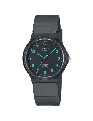Reloj analógico unisex Casio MQ-24B-8B 38.8 × 34.9 × 7.8 mm correa de silicona