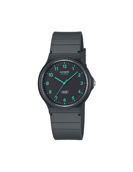 Reloj analógico unisex Casio MQ-24B-8B 38.8 × 34.9 × 7.8 mm correa de silicona
