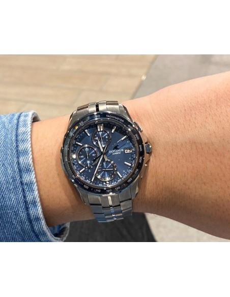 solar Casio Oceanus Manta OCW-S7000E-2AJF JDM 42.8mm – Zafiro, 100 m, Bluetooth, Multiband 6,