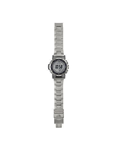 radiocontrol solar Casio Pro Trek PRW-35TLD-7JF JDM 44.6mm – Zafiro, 100 m, triple sensor, correa de titanio