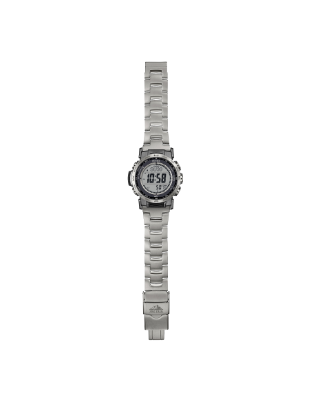 radiocontrol solar Casio Pro Trek PRW-35TLD-7JF JDM 44.6mm – Zafiro, 100 m, triple sensor, correa de titanio