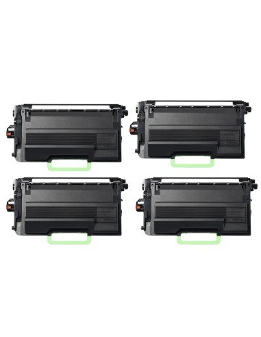 4 Tóner Compatible Brother TN3600XXL de Alta Capacidad (11.000 Páginas)