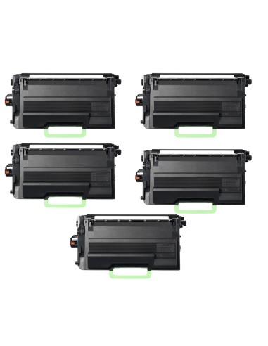 5 Tóner Compatible Brother TN3600XXL de Alta Capacidad (11.000 Páginas)