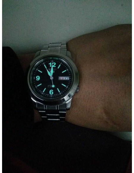 reloj automático hombre Seiko 5 SNKE63J1 39mm 30m WR Hecho en Japón correa de acero