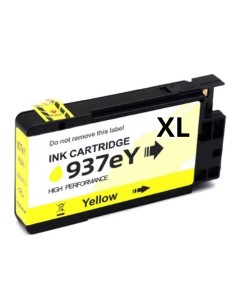 tinta Compatible Compatible HP 937e XL Amarillo (Chip reforzado contra actualizaciones)