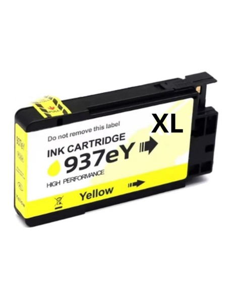 tinta Compatible Compatible HP 937e XL Amarillo (Chip reforzado contra actualizaciones)