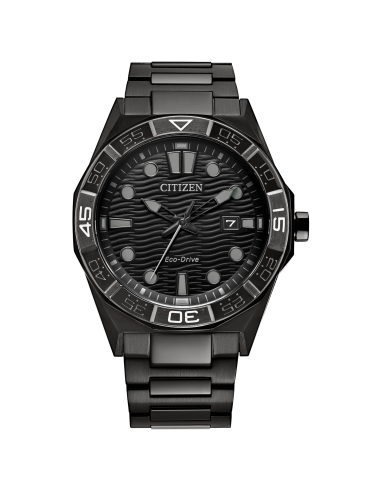 Reloj hombre solar Citizen Brycen AW1855‑52E 42 mm – Zafiro, 100 m, brazalete acero negro