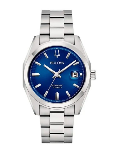 reloj automático hombre Bulova Mecha Classic 96B436 39mm cristal de zafiro correa de acero
