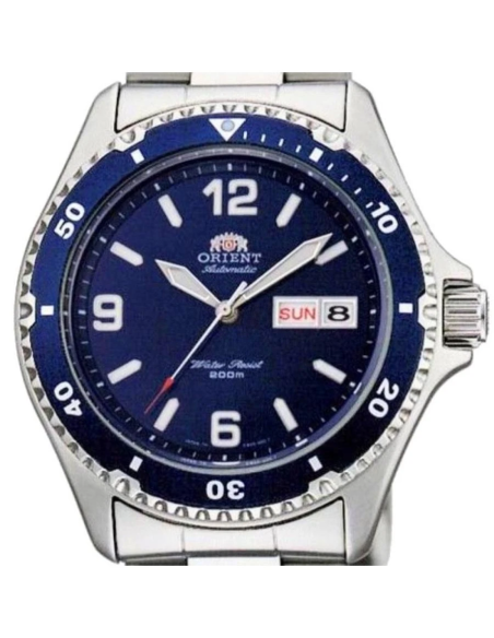 reloj automático hombre Orient Mako TAA02002D 41,5mm 200m WR correa de acero