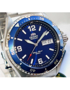 reloj automático hombre Orient Mako TAA02002D 41,5mm 200m WR correa de acero 2