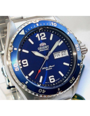 reloj automático hombre Orient Mako TAA02002D 41,5mm 200m WR correa de acero