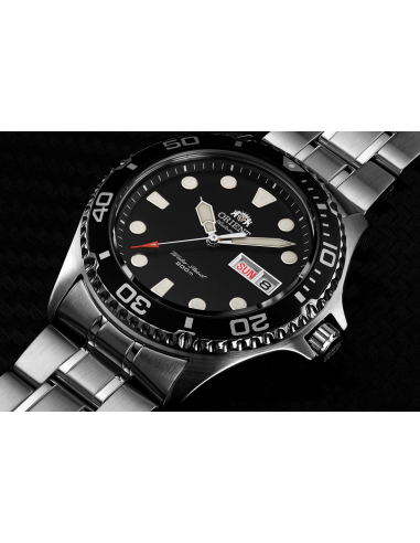 reloj automático hombre Orient Mako Sunray TAA02004B 41,5mm 200m WR correa de acero