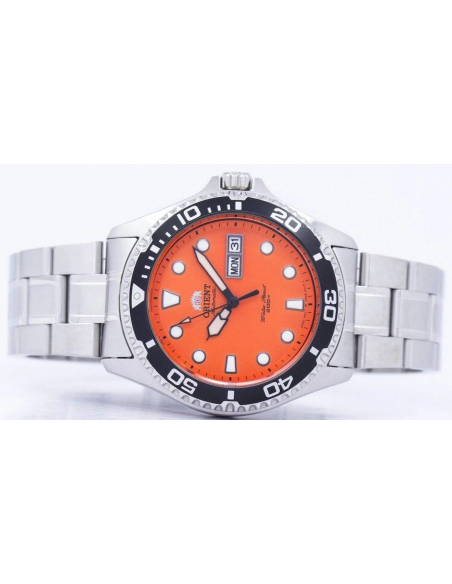 reloj automático hombre Orient Mako Ray Raven TAA02006M 41,5mm 200m WR correa de acero
