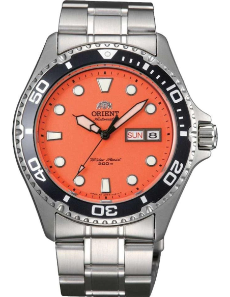 reloj automático hombre Orient Mako Ray Raven TAA02006M 41,5mm 200m WR correa de acero