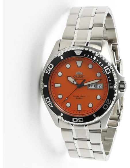 reloj automático hombre Orient Mako Ray Raven TAA02006M 41,5mm 200m WR correa de acero