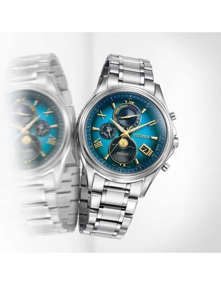 solar radiocontrol titanio hombre Citizen Exceed Moon Phase Firefly Night BY1020-61W JDM Limited Edition 450 pcs